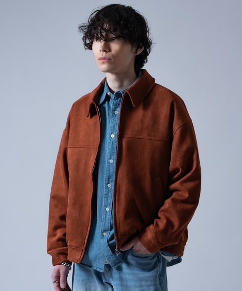 improves（インプローブス）の「スエードタッチスイングトップ（ブルゾン・メンズ・ライトグレー/キャメル・MEDIUM/SMALL/X-LARGE/LARGE）」の15枚目の写真