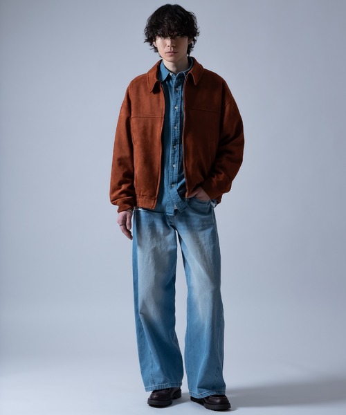 improves（インプローブス）の「スエードタッチスイングトップ（ブルゾン・メンズ・ライトグレー/キャメル・MEDIUM/SMALL/X-LARGE/LARGE）」の19枚目の写真