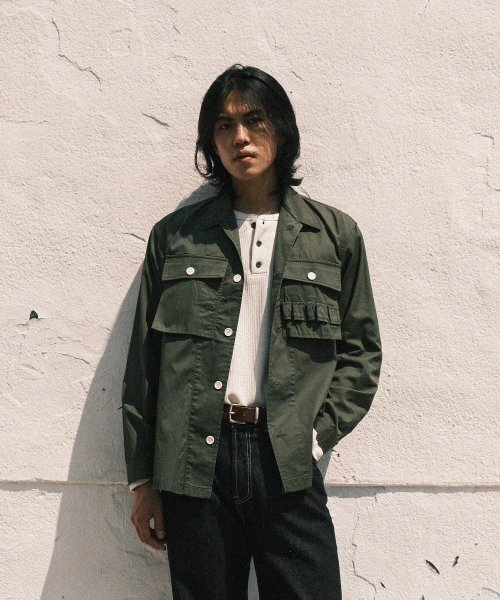 VDR（ブイディアール）の「DOUGHBOY JACKET [Olive]（ミリタリージャケット・メンズ・その他・LARGE/MEDIUM/X-LARGE）」の2枚目の写真