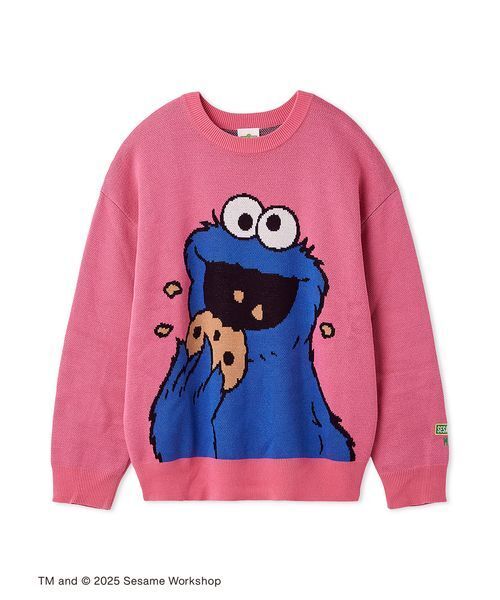 SESAME STREET（セサミストリート）の「【OUR KIND OF HOLIDAY】ニットプルオーバー（ニット/セーター・レディース・ブルー/オレンジ/イエロー/ピンク/レッド・F）」の3枚目の写真
