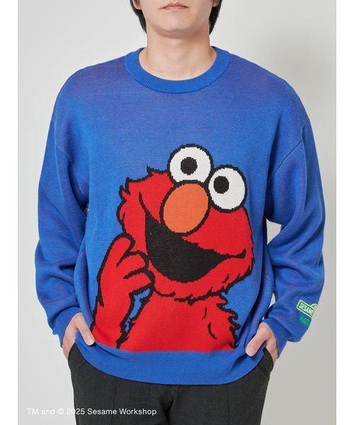 SESAME STREET（セサミストリート）の「【OUR KIND OF HOLIDAY】ニットプルオーバー（ニット/セーター・レディース・ブルー/オレンジ/イエロー/ピンク/レッド・F）」の17枚目の写真