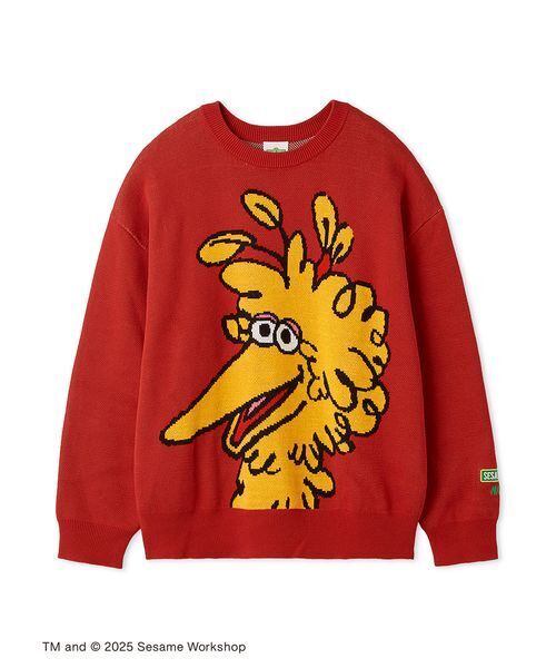 SESAME STREET（セサミストリート）の「【OUR KIND OF HOLIDAY】ニットプルオーバー（ニット/セーター・レディース・ブルー/オレンジ/イエロー/ピンク/レッド・F）」の4枚目の写真