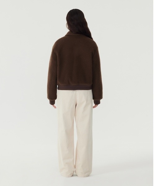 COVERNAT(カバーナット)の「WOMAN CORDUROY PINTUCK PANTS(その他パンツ・レディース・チャコール/ベージュ/アイボリー・MEDIUM/SMALL)」の6枚目の写真