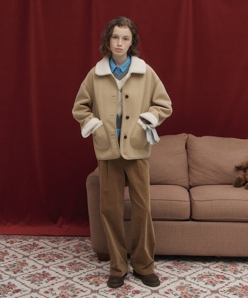 COVERNAT(カバーナット)の「WOMAN CORDUROY PINTUCK PANTS(その他パンツ・レディース・チャコール/ベージュ/アイボリー・MEDIUM/SMALL)」の16枚目の写真