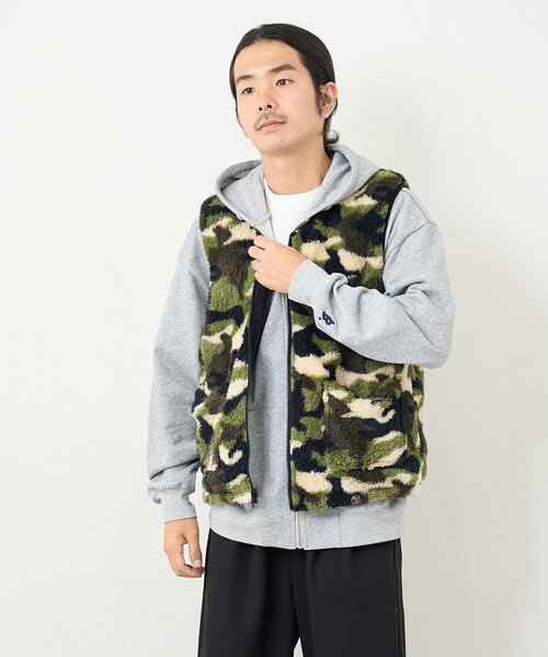 Kastane（カスタネ）の「【一部店舗限定/ユニセックス】BM フリースリバーシブルベスト（その他アウター・メンズ・カーキ/ブラック・FREE）」の9枚目の写真