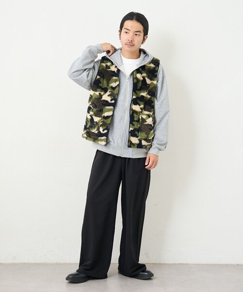 Kastane（カスタネ）の「【一部店舗限定/ユニセックス】BM フリースリバーシブルベスト（その他アウター・メンズ・カーキ/ブラック・FREE）」の12枚目の写真