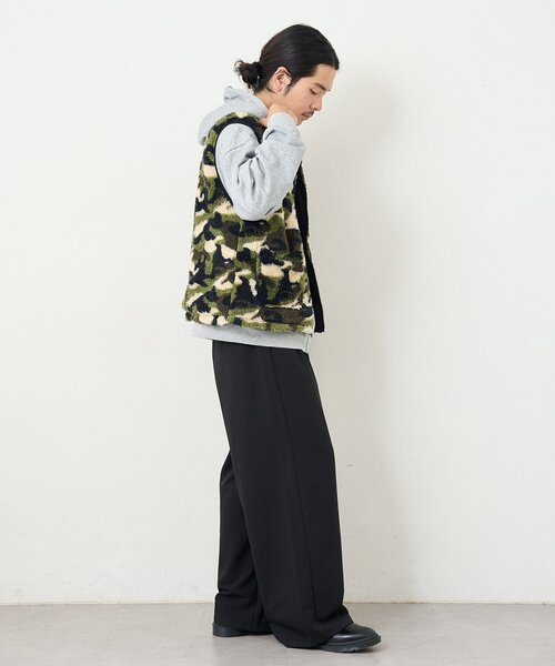 Kastane（カスタネ）の「【一部店舗限定/ユニセックス】BM フリースリバーシブルベスト（その他アウター・メンズ・カーキ/ブラック・FREE）」の13枚目の写真