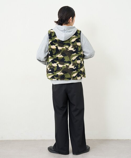 Kastane（カスタネ）の「【一部店舗限定/ユニセックス】BM フリースリバーシブルベスト（その他アウター・メンズ・カーキ/ブラック・FREE）」の14枚目の写真