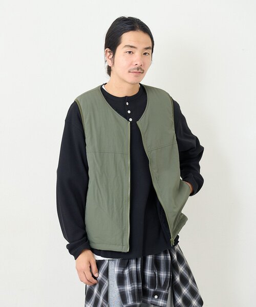 Kastane（カスタネ）の「【一部店舗限定/ユニセックス】BM フリースリバーシブルベスト（その他アウター・メンズ・カーキ/ブラック・FREE）」の15枚目の写真
