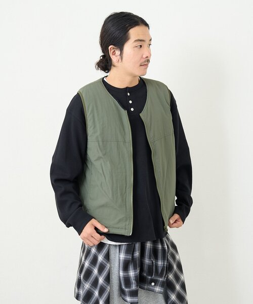 Kastane（カスタネ）の「【一部店舗限定/ユニセックス】BM フリースリバーシブルベスト（その他アウター・メンズ・カーキ/ブラック・FREE）」の16枚目の写真