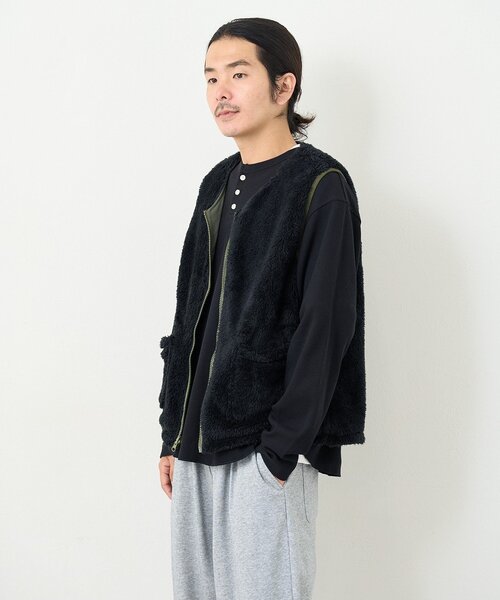 Kastane（カスタネ）の「【一部店舗限定/ユニセックス】BM フリースリバーシブルベスト（その他アウター・メンズ・カーキ/ブラック・FREE）」の22枚目の写真