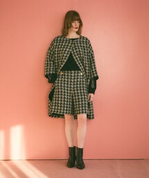 千鳥リボンツイードコート　グレースコンチネンタル 千鳥リボンツイードコート グレースコンチネンタル - メルカリ