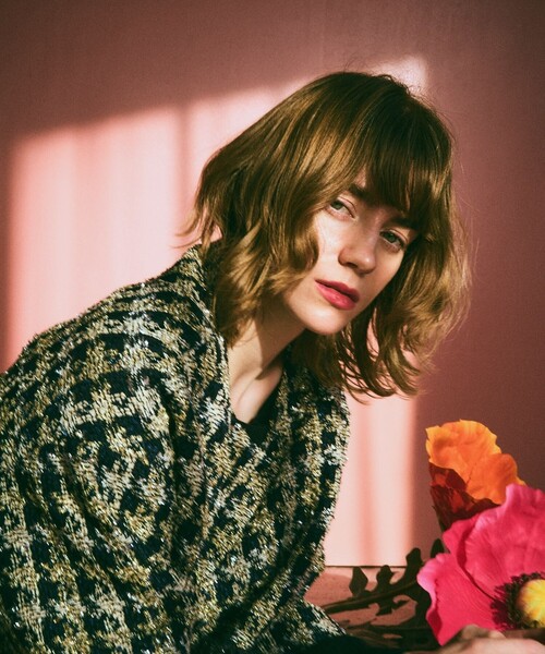 GRACE CLASS（グレースクラス）の「シャイニーツイードコート（その他アウター・レディース・ネイビー・36）」の3枚目の写真