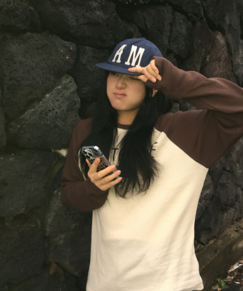 AMOU(アモウ)の「Montpellie Waffle Reglan Long sleeve BROWN(Tシャツ/カットソー・レディース・その他・1/2)」の8枚目の写真