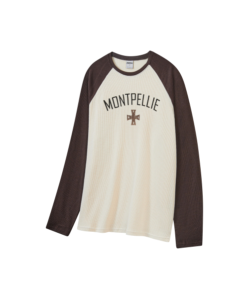 AMOU(アモウ)の「Montpellie Waffle Reglan Long sleeve BROWN(Tシャツ/カットソー・レディース・その他・1/2)」の10枚目の写真