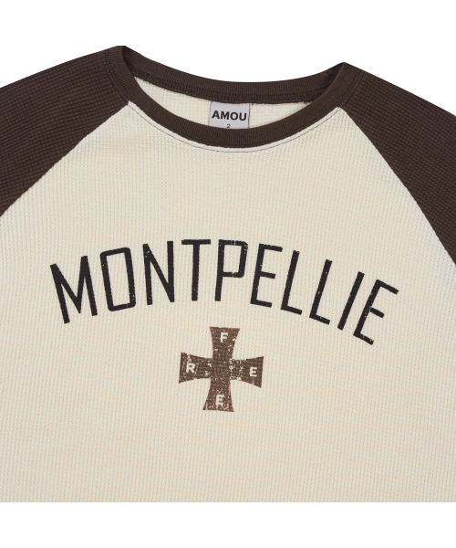 AMOU(アモウ)の「Montpellie Waffle Reglan Long sleeve BROWN(Tシャツ/カットソー・レディース・その他・1/2)」の11枚目の写真