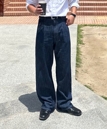 FOTTNERS（フォットナーズ）の「Light Two Tuck Wide Jeans (Raw Indigo)（デニムパンツ）」