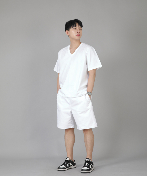 SAINTCREW(セントクルー)の「Vネック無地半袖Tシャツ BVS-823 ホワイト(Tシャツ/カットソー・メンズ・その他・MEDIUM/LARGE/X-LARGE/XX-LARGE)」の8枚目の写真