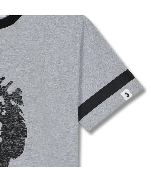 AOG PROJECT(エイオージープロジェクト)の「ライオンプリントTシャツ(グレー)(Tシャツ/カットソー・メンズ・グレー・MEDIUM/LARGE/X-LARGE)」の6枚目の写真