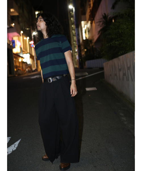 GOZER(ゴーザー)の「WANG STRIPE HALF T-SHIRT_GREEN(Tシャツ/カットソー・メンズ・グリーン・MEDIUM/LARGE/X-LARGE)」の5枚目の写真