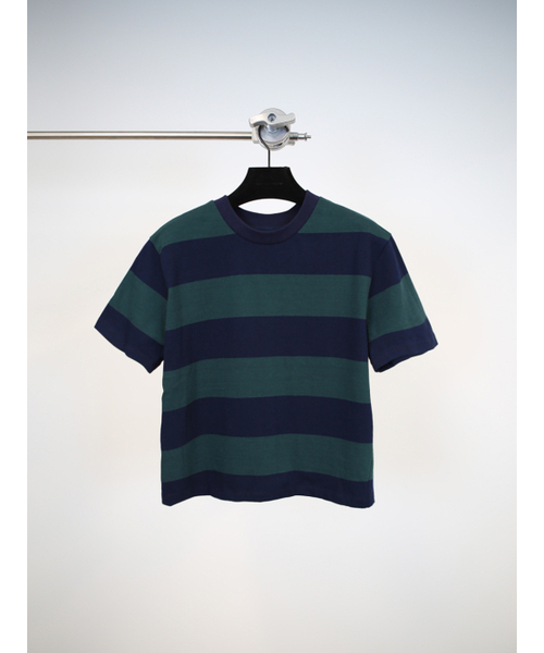 GOZER(ゴーザー)の「WANG STRIPE HALF T-SHIRT_GREEN(Tシャツ/カットソー・メンズ・グリーン・MEDIUM/LARGE/X-LARGE)」の7枚目の写真
