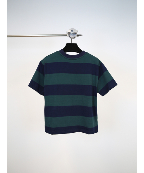 GOZER(ゴーザー)の「WANG STRIPE HALF T-SHIRT_GREEN(Tシャツ/カットソー・メンズ・グリーン・MEDIUM/LARGE/X-LARGE)」の8枚目の写真