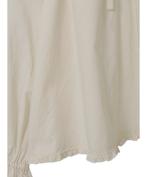 PINK HOUSE（ピンクハウス）の「フリル襟付きローンブラウス（シャツ/ブラウス・レディース・レッド/グリーン/キナリ/チョコ/ブラック・フリー）」の10枚目の写真