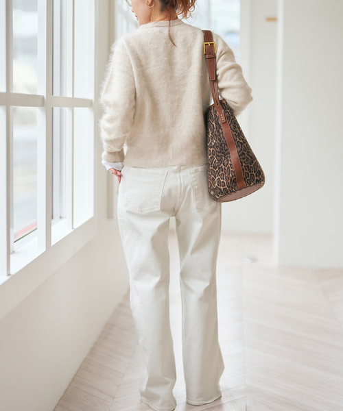 Spick & Span(スピックアンドスパン)の「ファーカシミヤクルーネックカーディガン(カーディガン/ボレロ・レディース・ベージュ/ライトグリーン/ブルー系その他・FREE)」の10枚目の写真