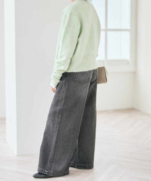 Spick & Span(スピックアンドスパン)の「ファーカシミヤクルーネックカーディガン(カーディガン/ボレロ・レディース・ベージュ/ライトグリーン/ブルー系その他・FREE)」の15枚目の写真