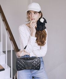 Maison de FLEUR | パールリボンバッグ(ハンドバッグ)