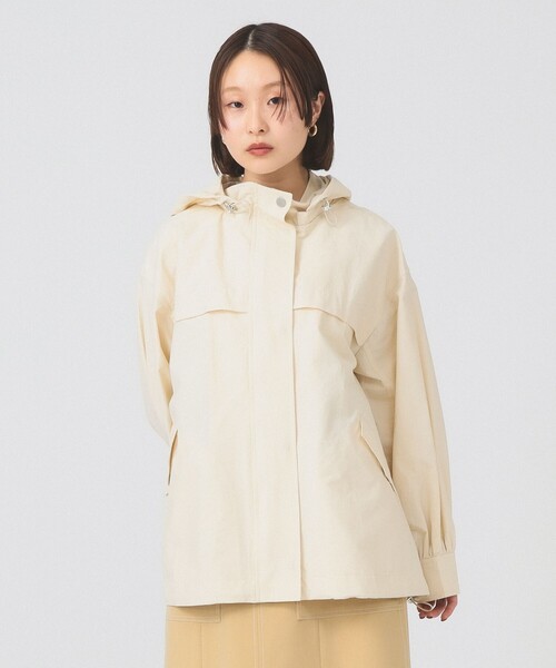 Ray BEAMS（レイビームス）の「2WAY マウンテン パーカー（撥水）（マウンテンパーカー・レディース・ブラック/ホワイト系その他6/カーキ・1/0）」の2枚目の写真