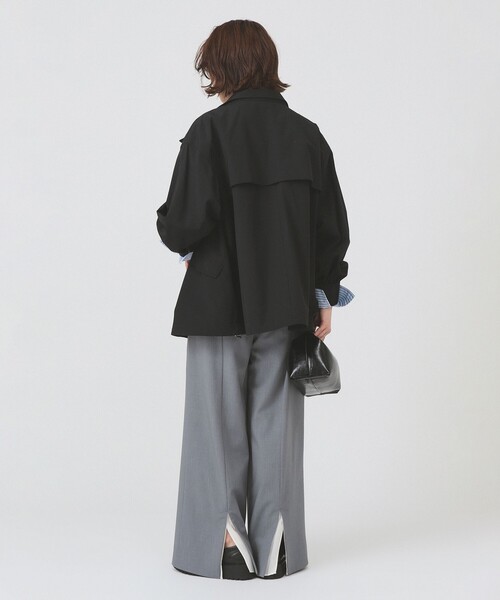 Ray BEAMS（レイビームス）の「2WAY マウンテン パーカー（撥水）（マウンテンパーカー・レディース・ブラック/ホワイト系その他6/カーキ・1/0）」の6枚目の写真