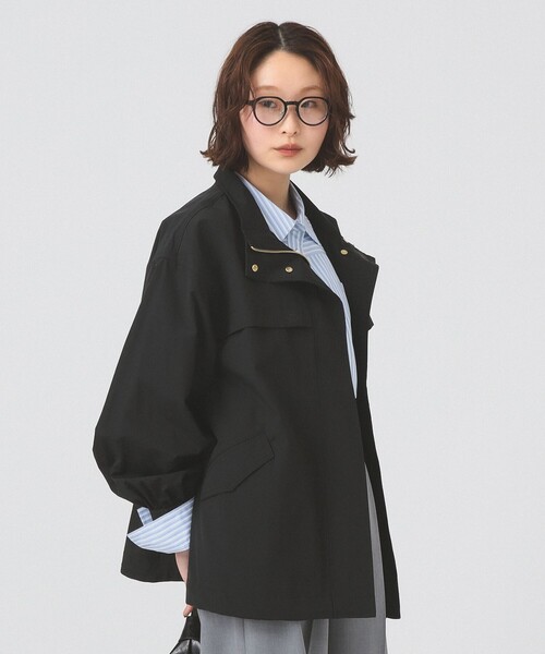 Ray BEAMS（レイビームス）の「2WAY マウンテン パーカー（撥水）（マウンテンパーカー・レディース・ブラック/ホワイト系その他6/カーキ・1/0）」の7枚目の写真