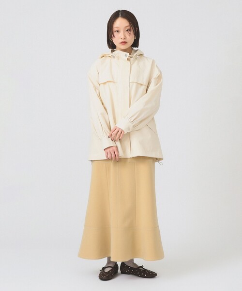 Ray BEAMS（レイビームス）の「2WAY マウンテン パーカー（撥水）（マウンテンパーカー・レディース・ブラック/ホワイト系その他6/カーキ・1/0）」の8枚目の写真