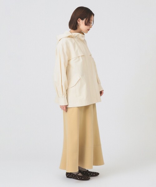 Ray BEAMS（レイビームス）の「2WAY マウンテン パーカー（撥水）（マウンテンパーカー・レディース・ブラック/ホワイト系その他6/カーキ・1/0）」の9枚目の写真