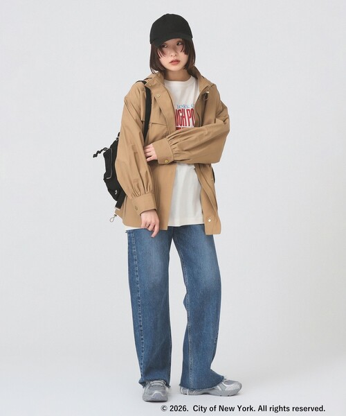 Ray BEAMS（レイビームス）の「2WAY マウンテン パーカー（撥水）（マウンテンパーカー・レディース・ブラック/ホワイト系その他6/カーキ・1/0）」の12枚目の写真