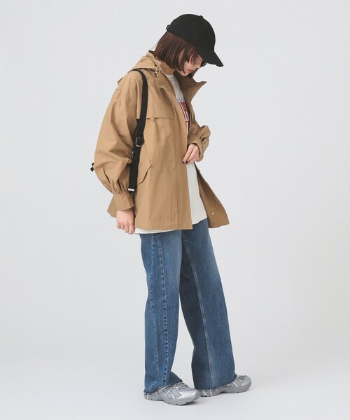 Ray BEAMS（レイビームス）の「2WAY マウンテン パーカー（撥水）（マウンテンパーカー・レディース・ブラック/ホワイト系その他6/カーキ・1/0）」の13枚目の写真