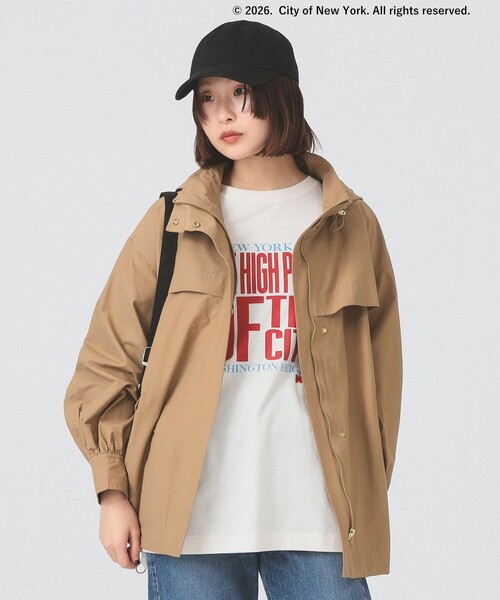 Ray BEAMS（レイビームス）の「2WAY マウンテン パーカー（撥水）（マウンテンパーカー・レディース・ブラック/ホワイト系その他6/カーキ・1/0）」の15枚目の写真