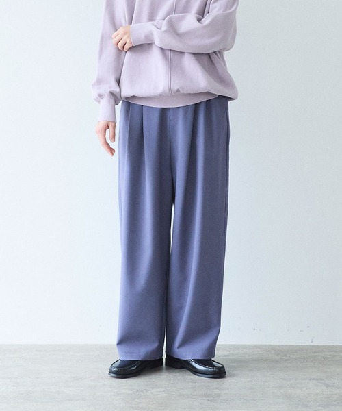 △ウォッシャブルサマーウール テーパードパンツ（スラックス）｜yuni