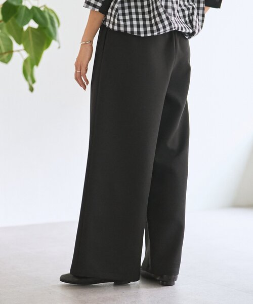 BEARDSLEY（ビアズリー）の「ダブルクロスウエストリブパンツ（その他パンツ・レディース・ブラック/アイボリー・1/2/0）」の21枚目の写真