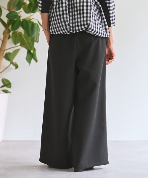 BEARDSLEY（ビアズリー）の「ダブルクロスウエストリブパンツ（その他パンツ・レディース・ブラック/アイボリー・1/2/0）」の22枚目の写真