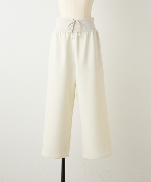 BEARDSLEY（ビアズリー）の「ダブルクロスウエストリブパンツ（その他パンツ・レディース・ブラック/アイボリー・1/2/0）」の10枚目の写真