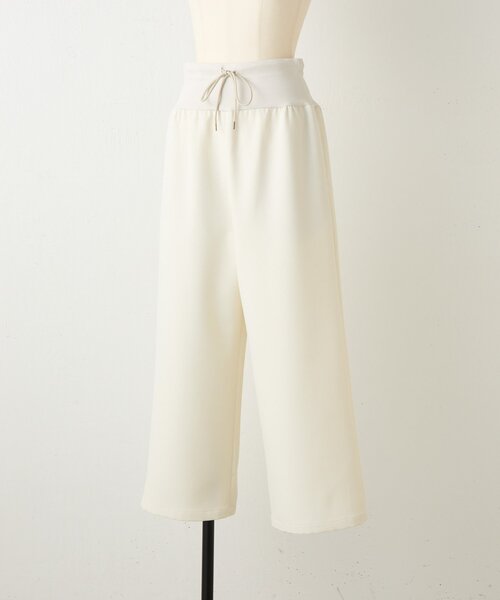 BEARDSLEY（ビアズリー）の「ダブルクロスウエストリブパンツ（その他パンツ・レディース・ブラック/アイボリー・1/2/0）」の9枚目の写真