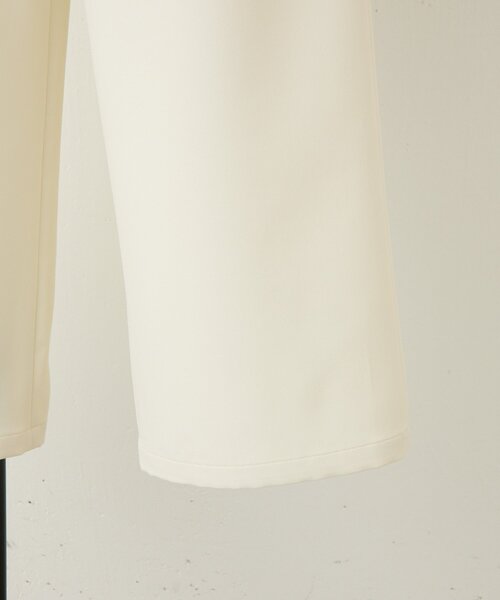 BEARDSLEY（ビアズリー）の「ダブルクロスウエストリブパンツ（その他パンツ・レディース・ブラック/アイボリー・1/2/0）」の4枚目の写真