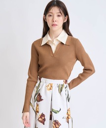 NOELA | ダブルカラードッキングニット(ニット/セーター)