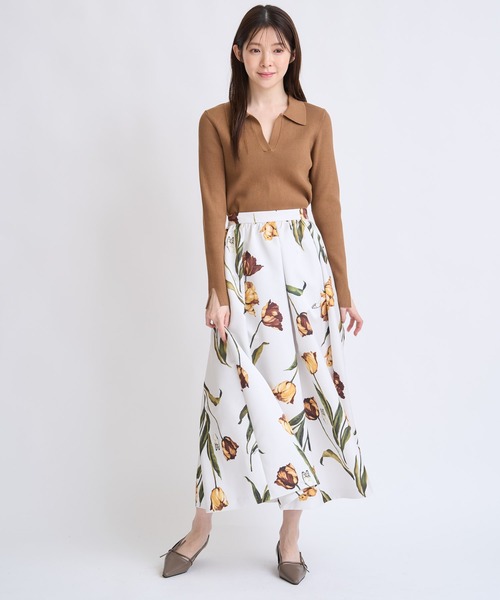 NOELA（ノエラ）の「ダブルカラードッキングニット（ニット/セーター・レディース・ブラック/グレー/キャメル・フリー）」の11枚目の写真