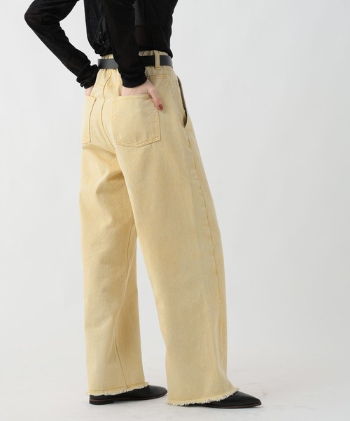 GEORGE'S（ジョージズ）の「タックコクーンデニム（デニムパンツ・レディース・ベージュ/ブルー/イエロー・SMALL/MEDIUM）」の3枚目の写真