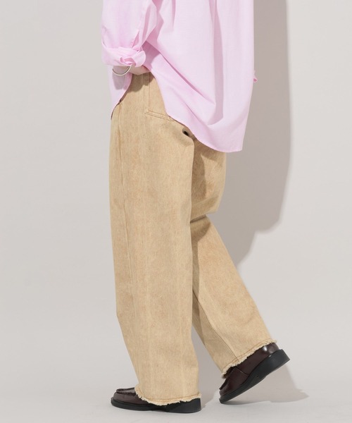 GEORGE'S（ジョージズ）の「タックコクーンデニム（デニムパンツ・レディース・ベージュ/ブルー/イエロー・SMALL/MEDIUM）」の7枚目の写真