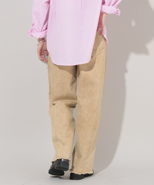 GEORGE'S（ジョージズ）の「タックコクーンデニム（デニムパンツ・レディース・ベージュ/ブルー/イエロー・SMALL/MEDIUM）」の9枚目の写真