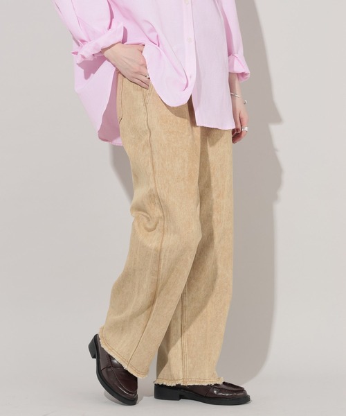 GEORGE'S（ジョージズ）の「タックコクーンデニム（デニムパンツ・レディース・ベージュ/ブルー/イエロー・SMALL/MEDIUM）」の11枚目の写真